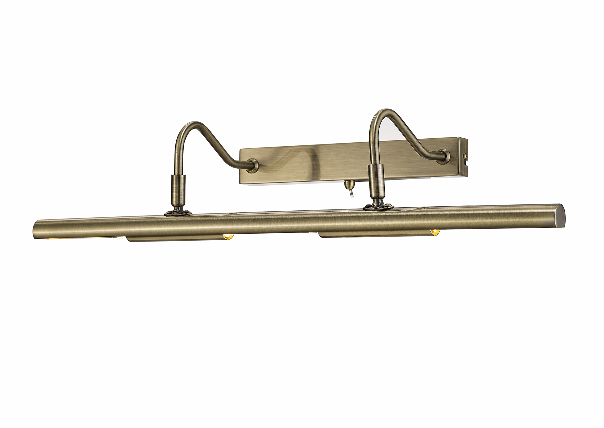 D0131  Abacus Picture Light 60cm Switched 4 Light Antique Brass